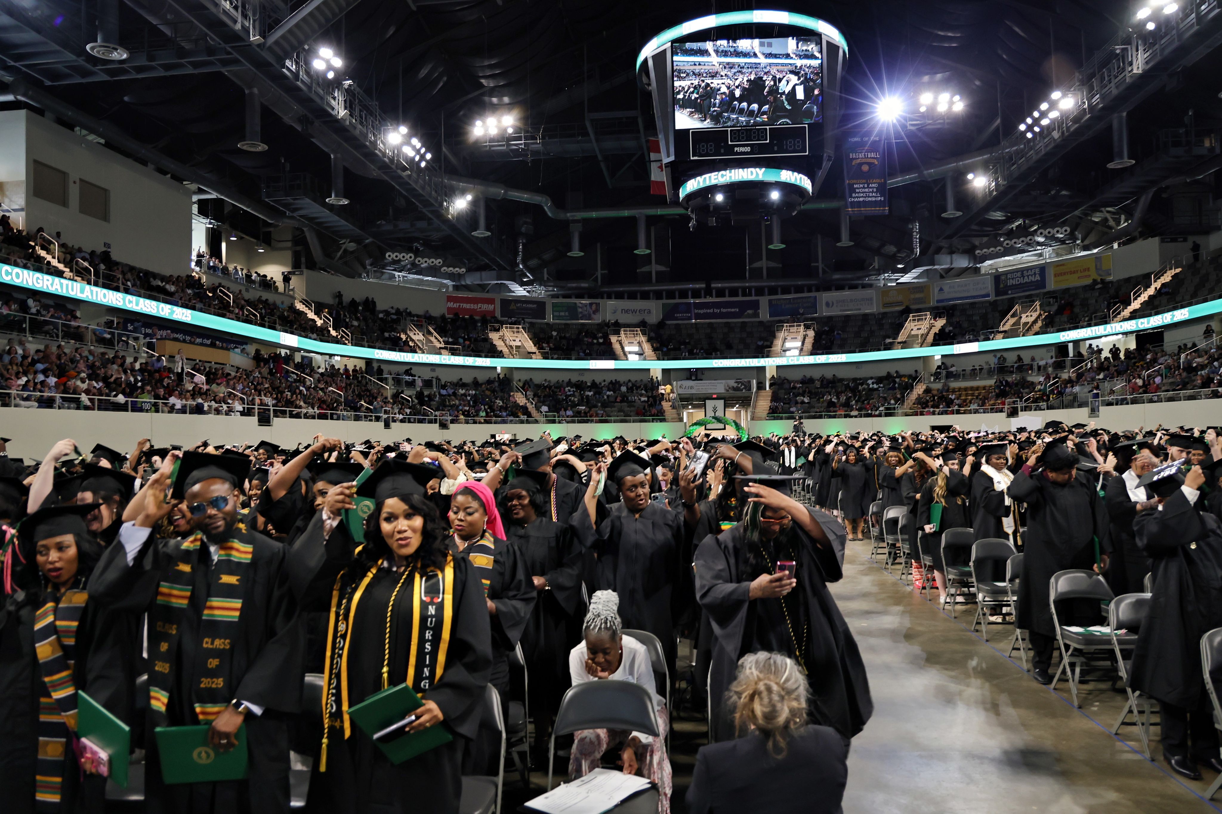 Woman working with documents at office desk