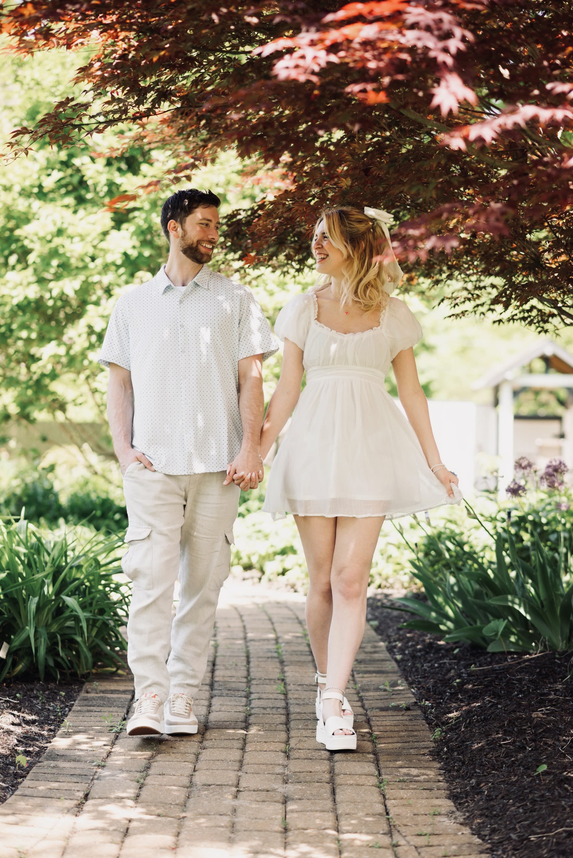 woman riding on back of man